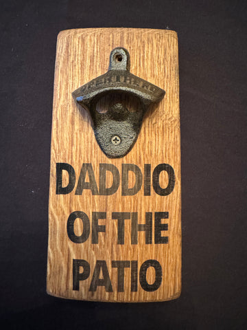 Father's Day Barrel Oak Small Bottle Opener