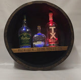 Authentic Whiskey Barrel Bar Shelf